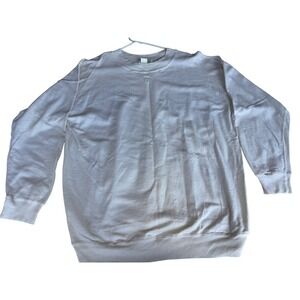 Vintage MJ Carroll White Cotton Sweatshirt Made in USA Oversized Small